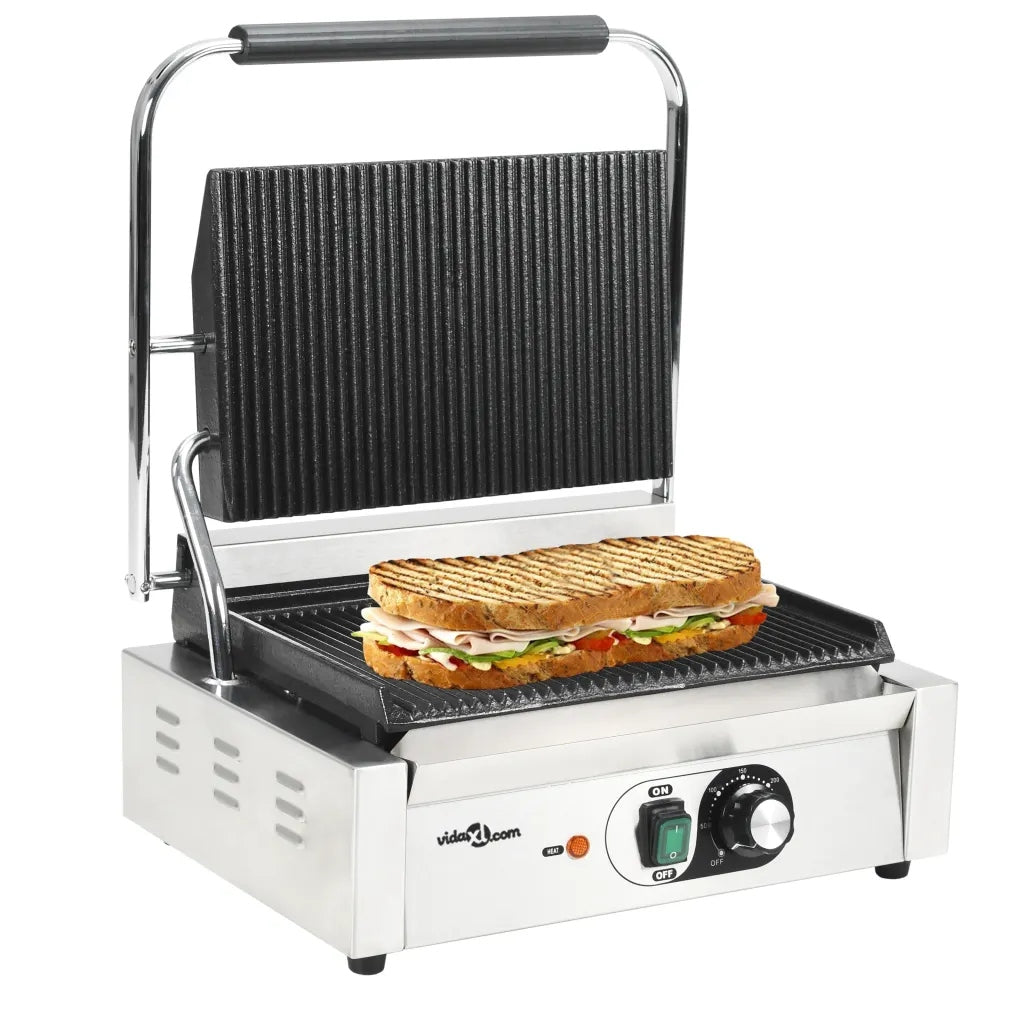 Panini toaster, ribbed, 2200 W, 43x30,5x20 Power rating 1000 W