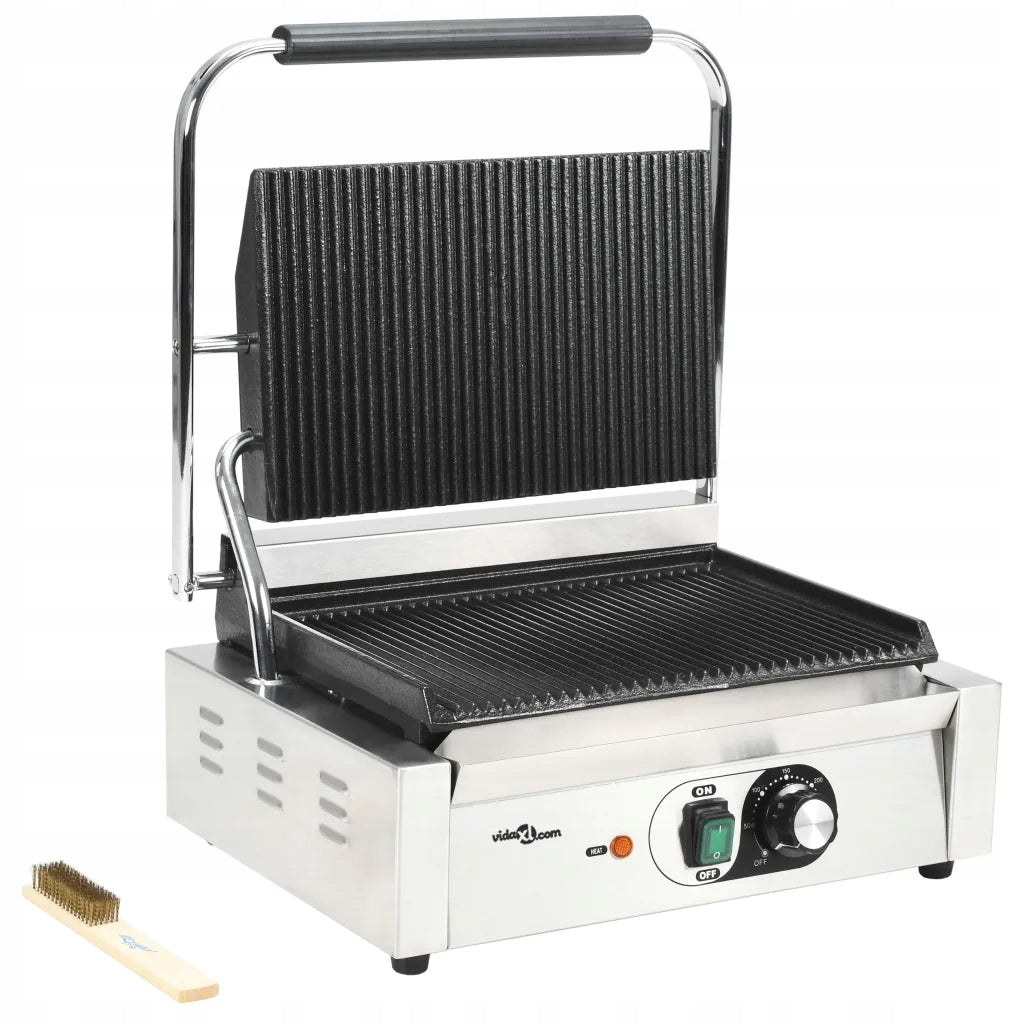 Panini toaster, ribbed, 2200 W, 43x30,5x20