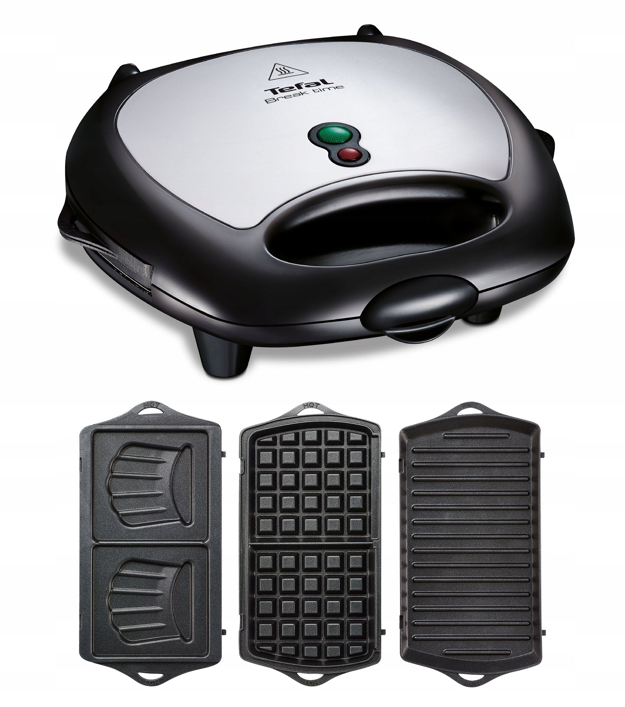 Panini waffle maker for sandwiches 3in1 TEFAL Break Time SW6148 high power
