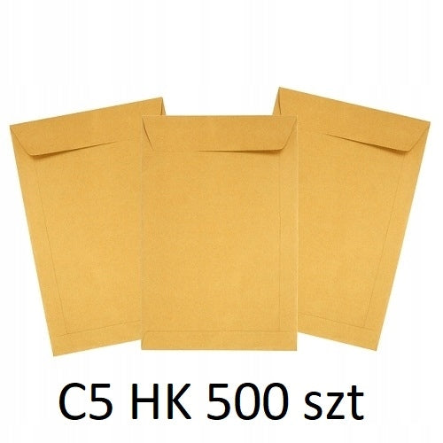 Paper Envelopes Brown C5 500pcs Self-Adhesive HK