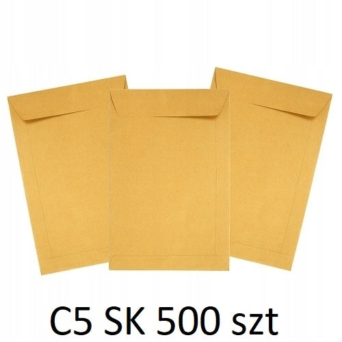 Paper Envelopes Letter Brown C5 500pcs SK