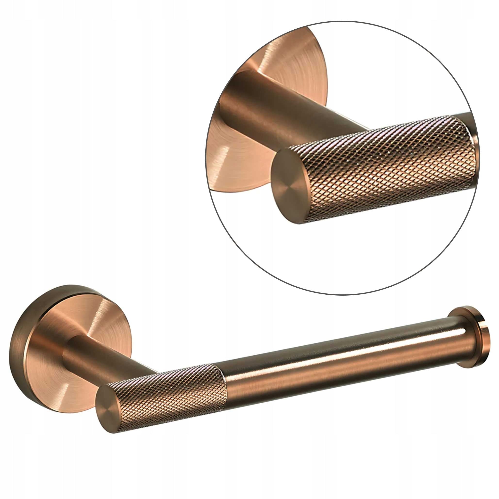 Paper Holder Copper Brushed Modern Metal For Bathroom Pegs