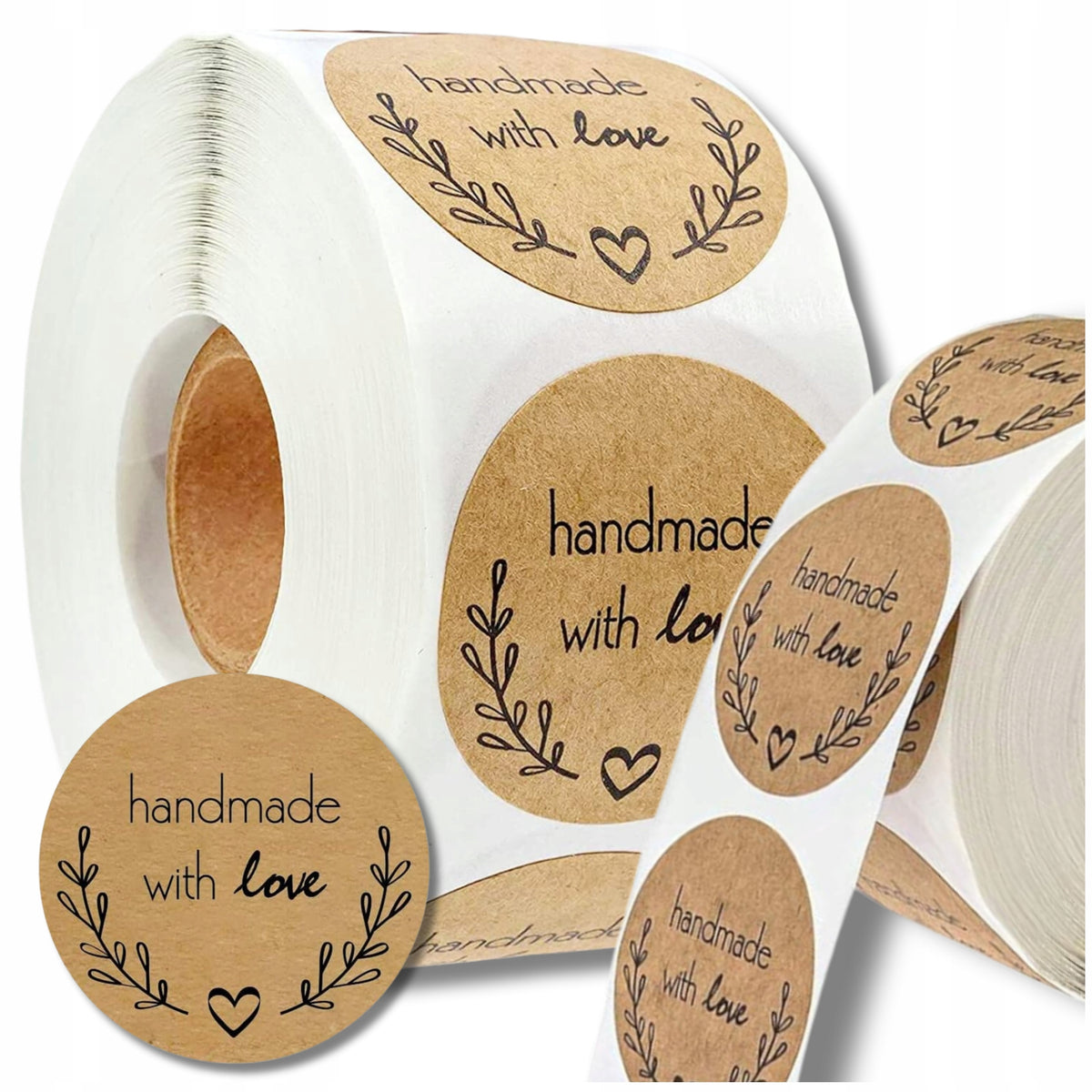 Paper Label Stickers 500 Pcs Roll For DIY Gift Jars And Envelopes Brand no brand
