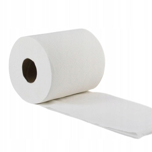 Paper TOWELS WHITE 2 LAYERS 100m ABSORBENT CLEANER 6 rolls QUALITY Manufacturer code 30445