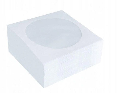 Paper envelopes on CD/DVD/BD-R with window 1pc.