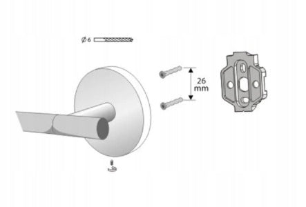 Paper holder Bisk Product height 13 cm