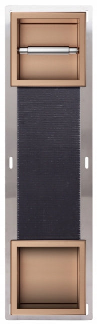 Paper holder with built-in dispenser 74x21x15 COPPER