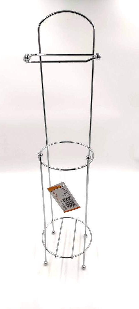 Paper stand and brush Bisk for toilet steel chrome Manufacturer code 07560