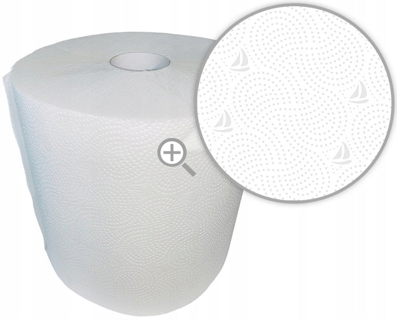 Paper towel white cellulose Cellulose cleaner Mistral 200m 1 pc Manufacturer code RC 200/2 MAXI/22,5