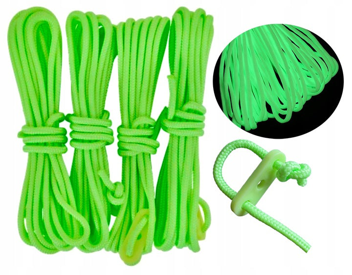 Paracord Links Glowing Fluorescent Tent Drain Kit Tarpa