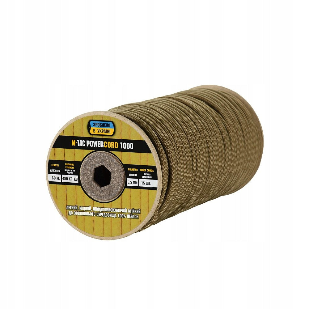 Paracord PowerCord1000 60m Coyote 60 m