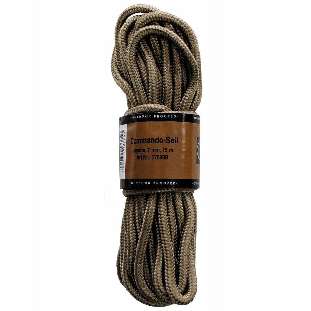 Paracord cable 7 mm 15 meters coyote
