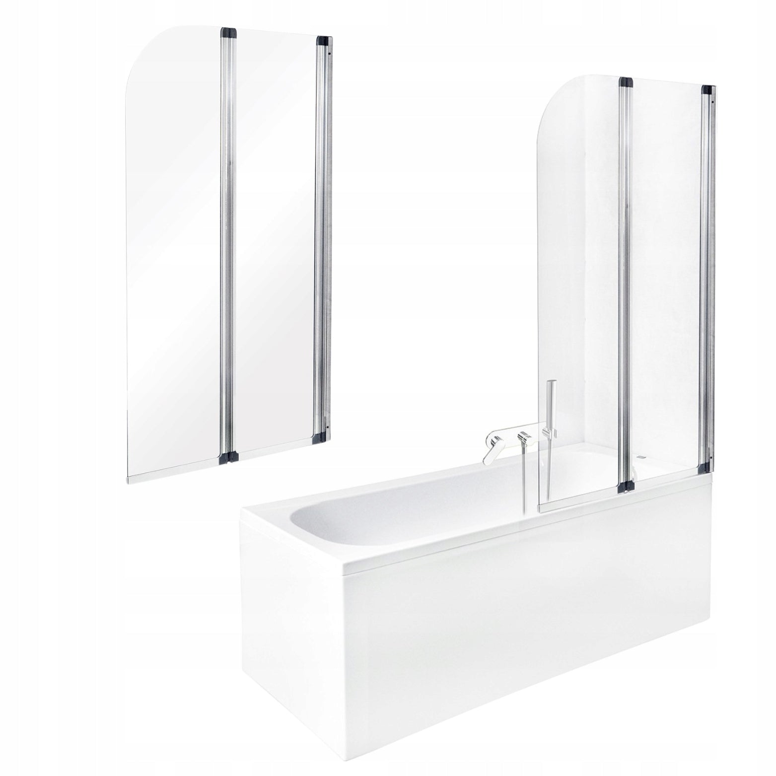 Mobile Badezimmer-Glaswand Besco Ambition 2 