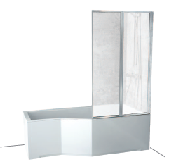 Mobile Badezimmer-Glaswand Besco Ambition 2 Premium 