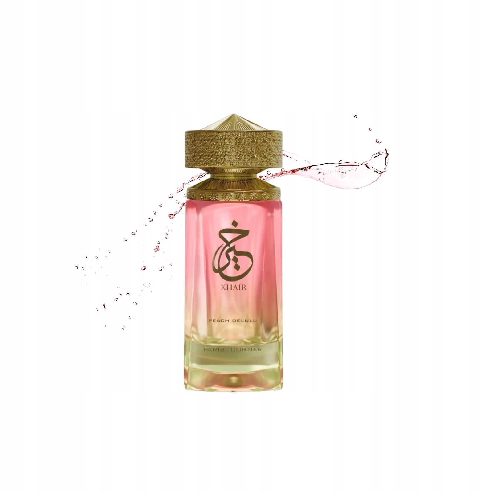 Paris Corner Khair Peach Delulu EDP Eau de Parfum Arabic 100ml Packaging status original