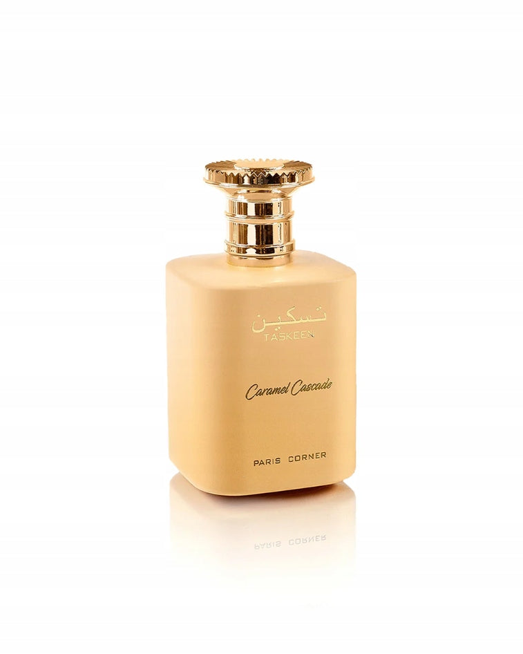 Paris Corner Taskeen Caramel Cascade Arabic Perfume for Women 100 ml EDP Packaging status original