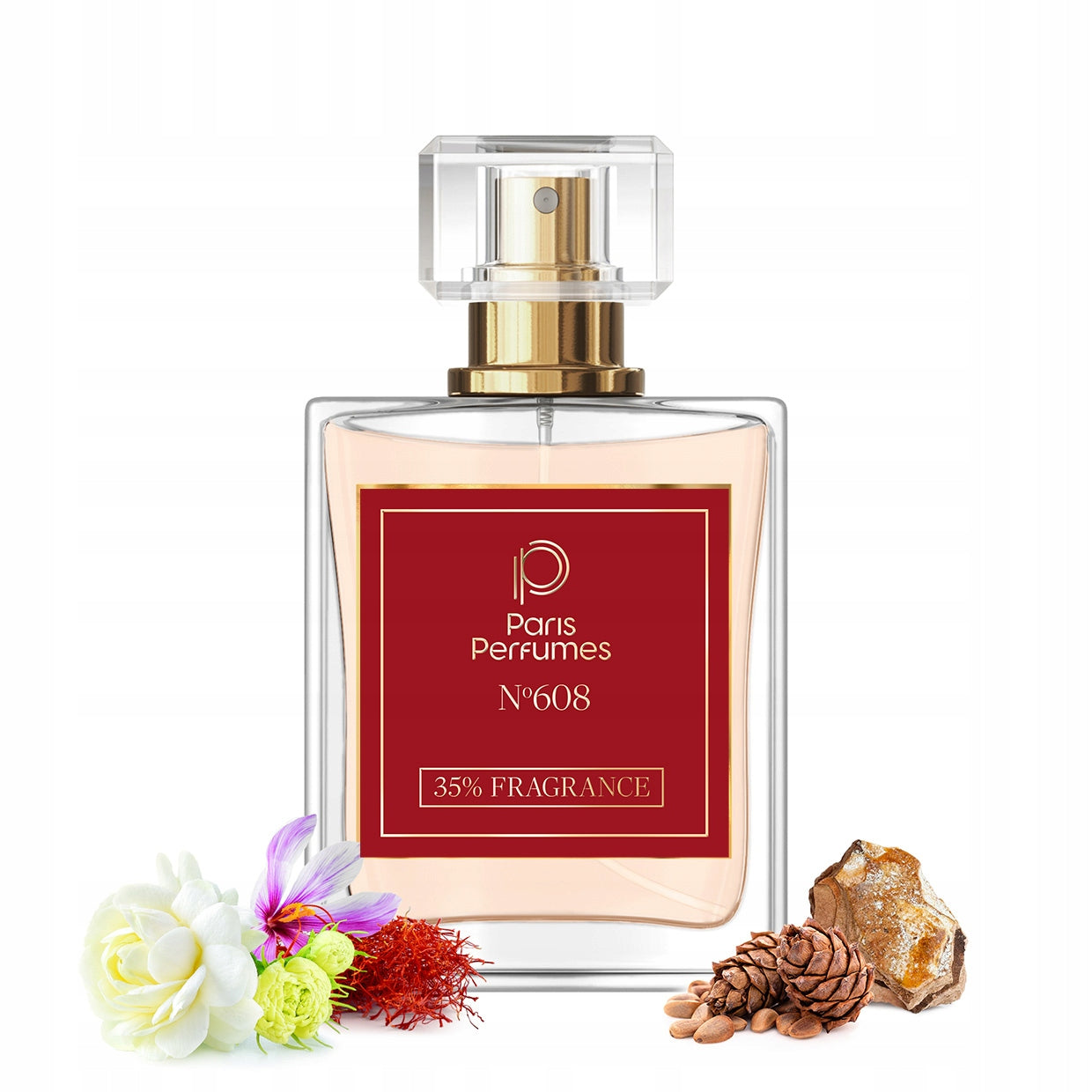 Paris Perfumes N° 608 35% - 50ml | Unisex | Citrus, woody, musky