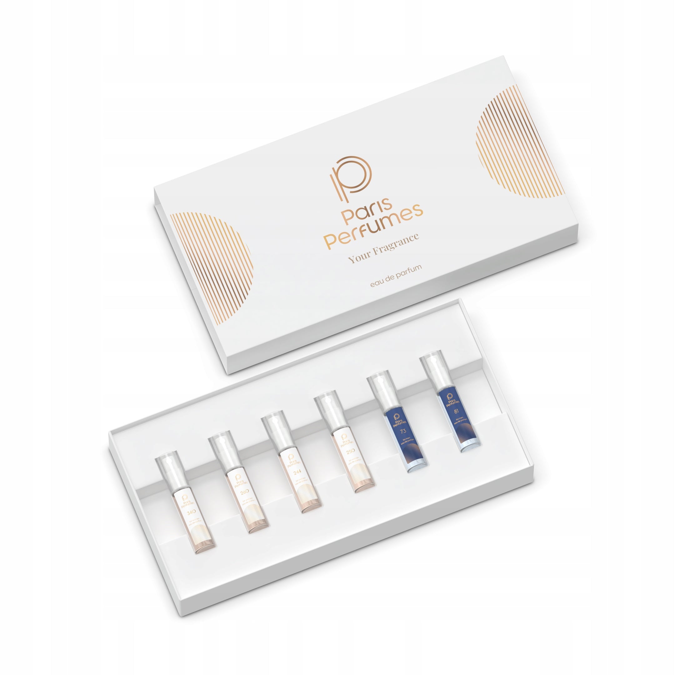 Paris Perfumes N°1 Iconic - Perfume set 6x 1.8ml (4x women's, 2x men's)