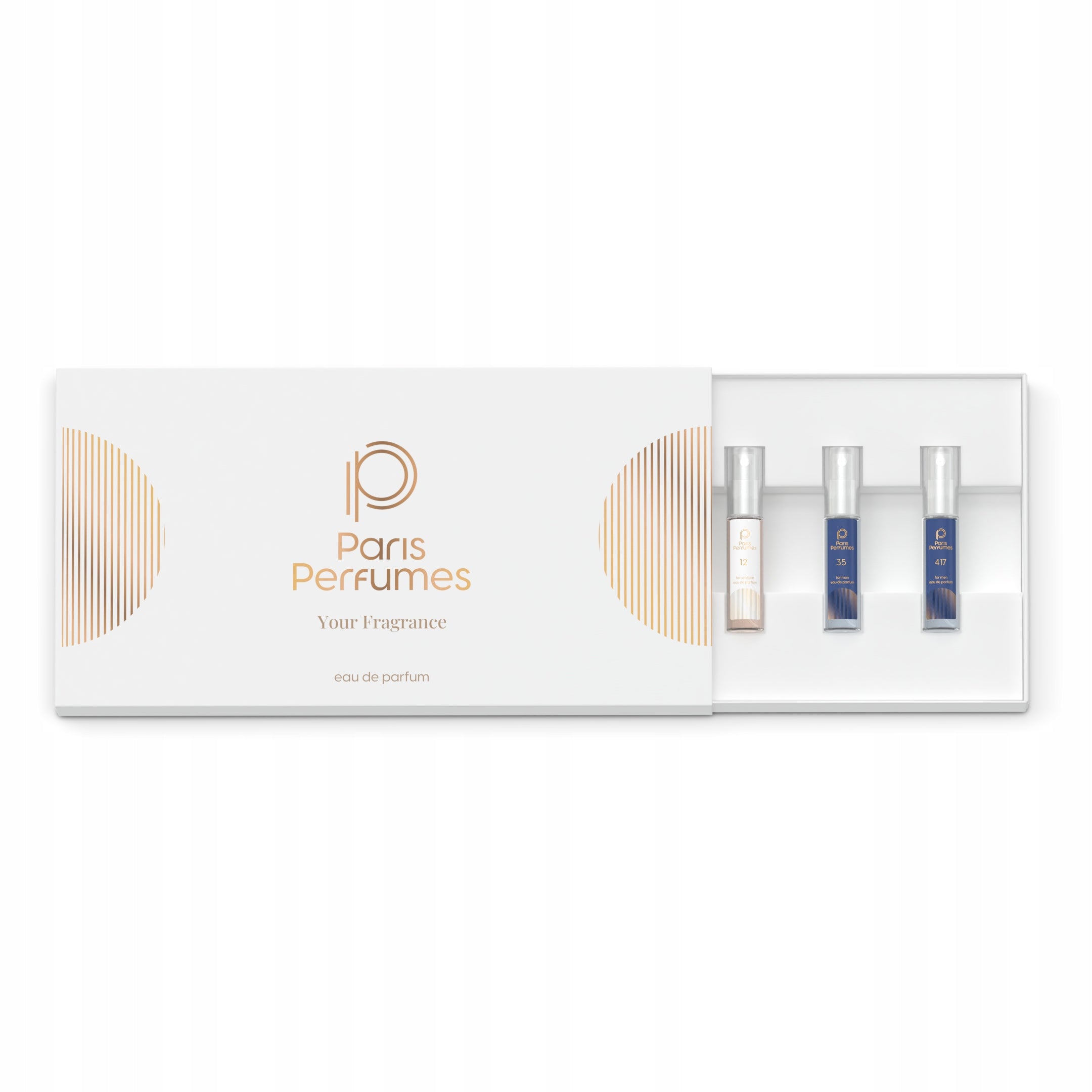 Paris Perfumes N°3 Luxury - Perfume set 6x 1.8ml (4x women's, 2x men's) Packaging status original