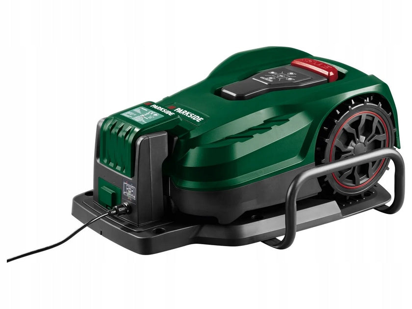 Parkside X 20 V mowing robot with battery and charging station Brand Parkside
