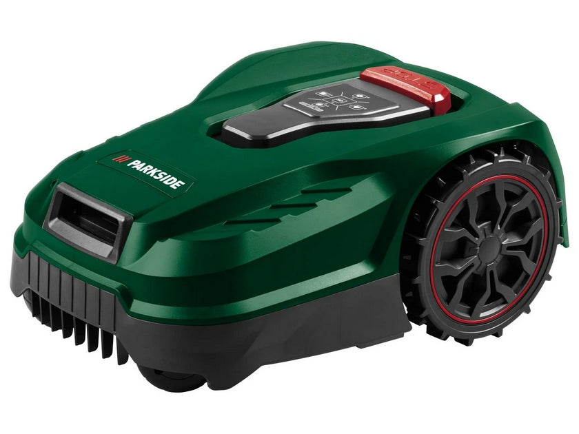 Parkside X 20 V mowing robot with battery and charging station