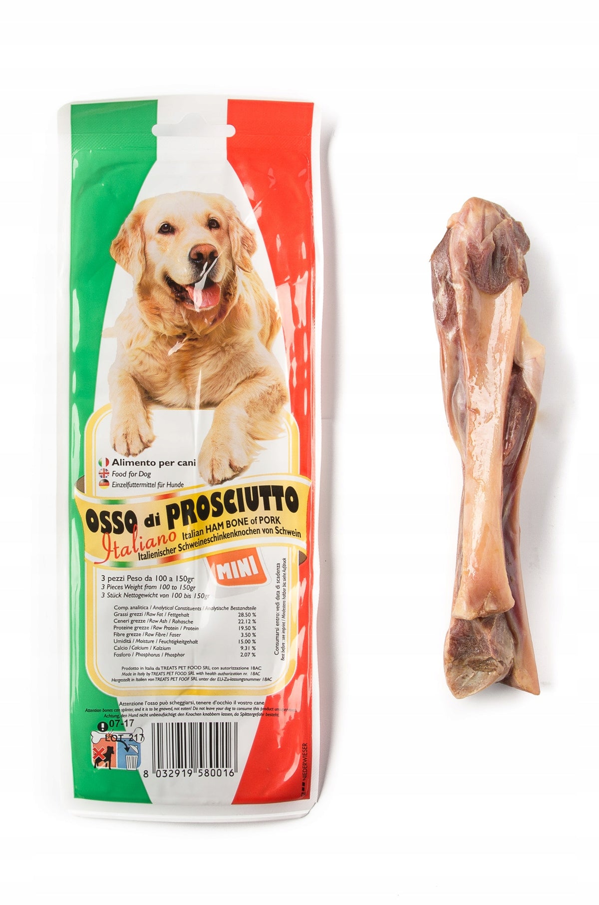 Parma ham bone MINI (3 pcs) – natural dog teether + FREEBIE