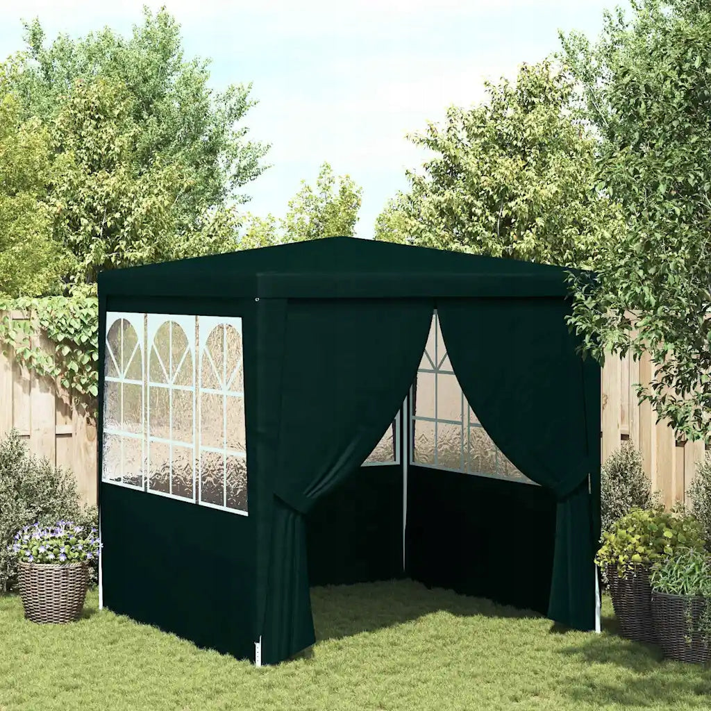 Party tent with walls, 2,5x2,5 m, green, 90 g/m² Manufacturer VidaXL