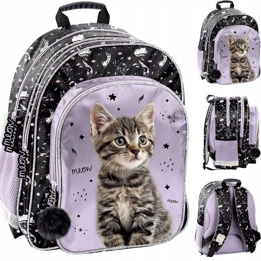 Paso 2-Chamber School Backpack for Classes 1-3 Cat