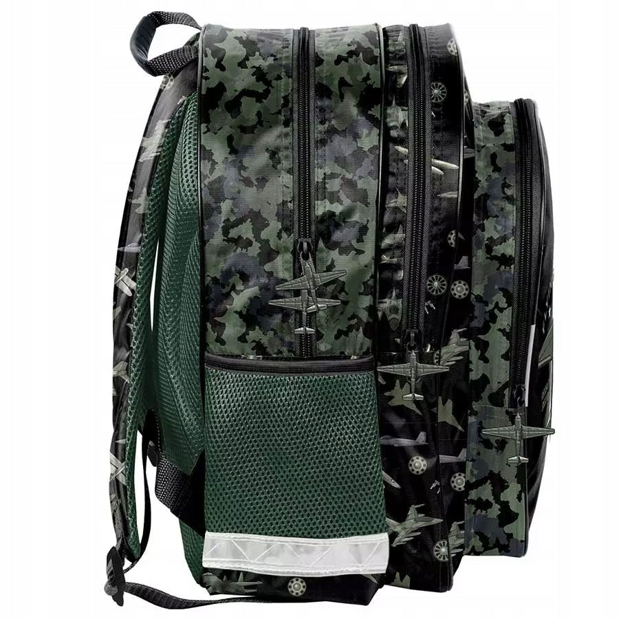 Paso 2-Chamber School Backpack for Classes 1-3 Flying Academy Aircraft Packaging status original