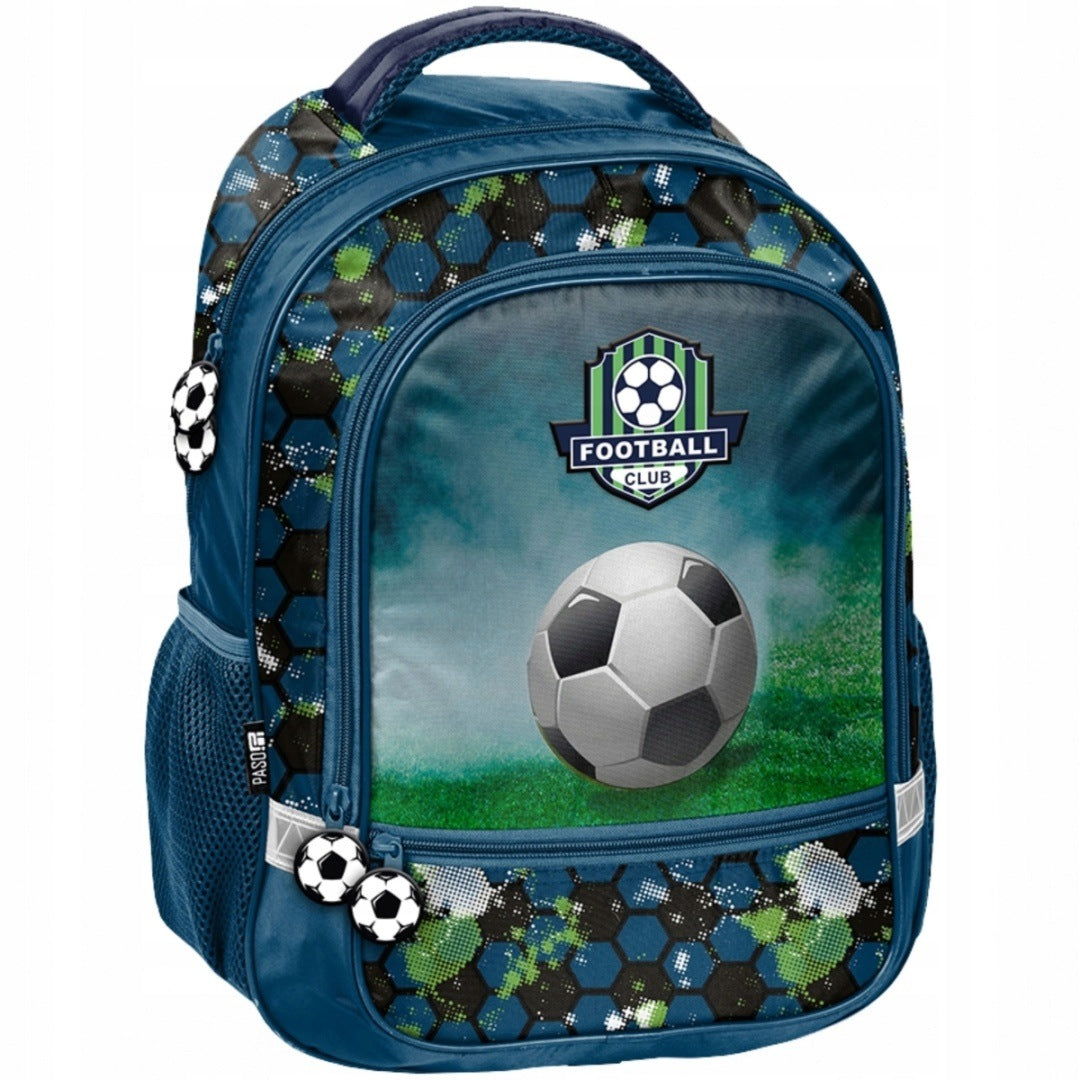Paso 2-Chamber School Backpack for Classes 1-3 Football
