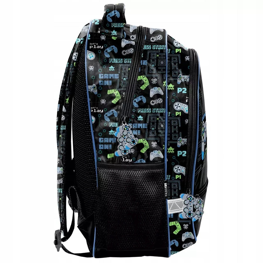 Paso 2-Chamber School Backpack for Classes 1-3 Game Pad Packaging status original