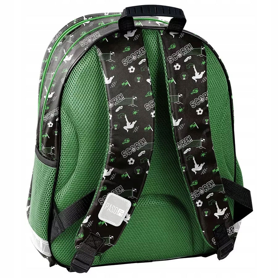 Paso 2-Chamber School Backpack for Grades 1-3 Score Football Manufacturer code PP25FA-090