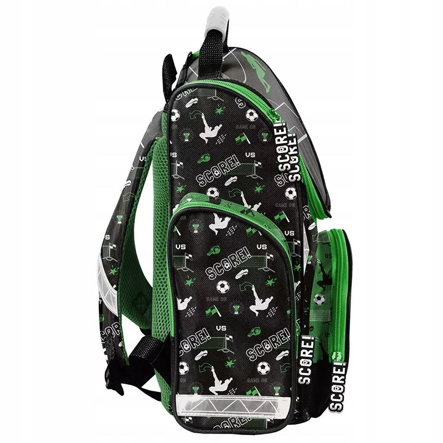Paso Backpack School Satchel for Classes 1-3 Football Packaging status original