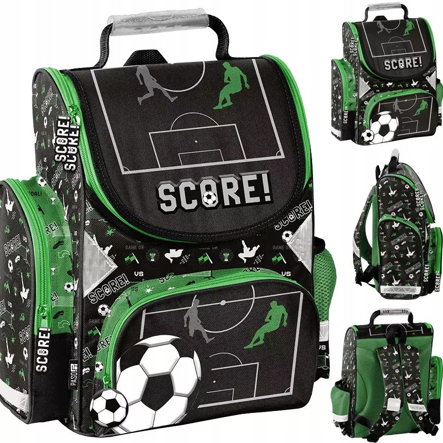Paso Backpack School Satchel for Classes 1-3 Football