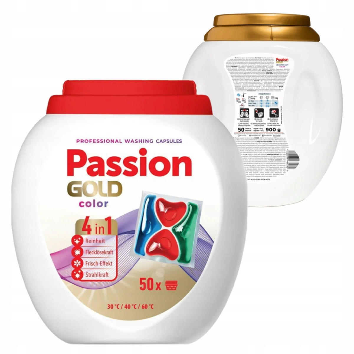 Passion Gold Color 4in1 50pcs XXL Color Washing Capsules