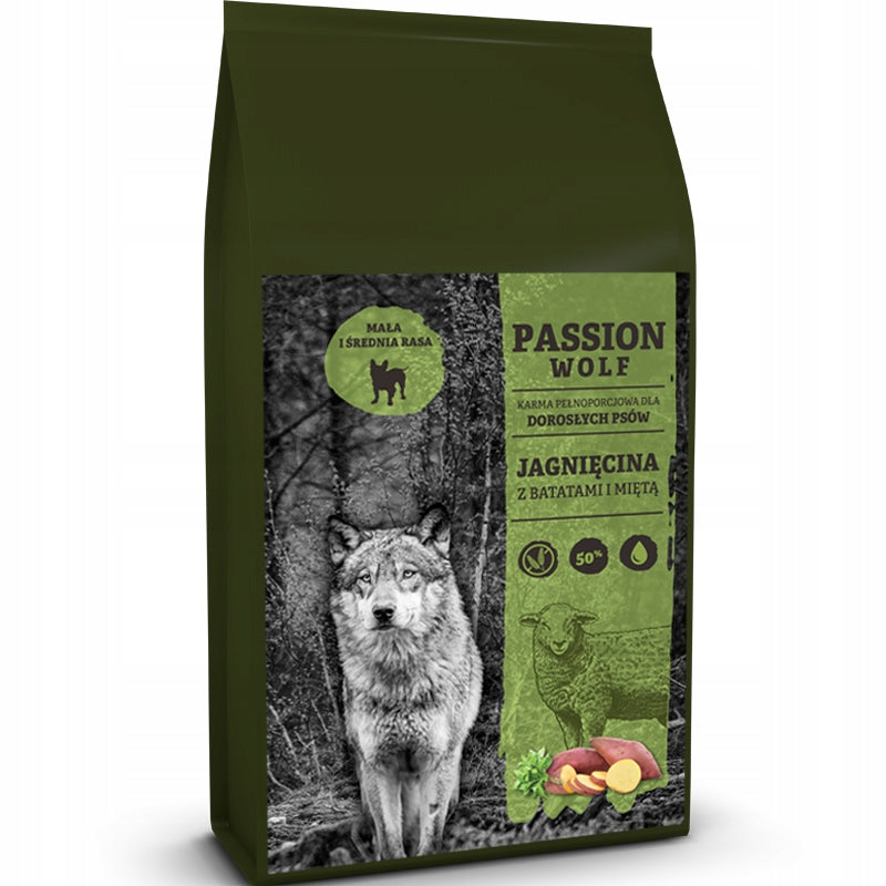 Passion Wolf Adult Mini Small Lamb Grain Free Moniprotein 6kg
