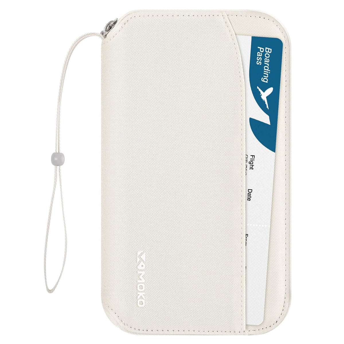 Passport Organizer MoKo With RFID Protection Beige Large Spacious