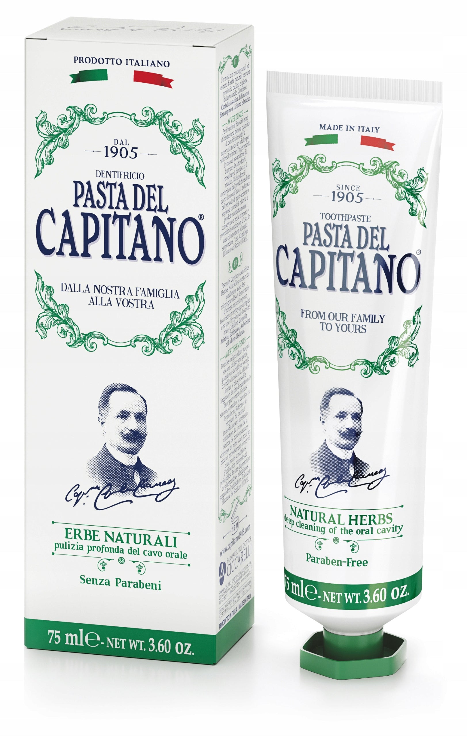 Zahnpasta Pasta Del Capitano Natural Herbs 75 ml 