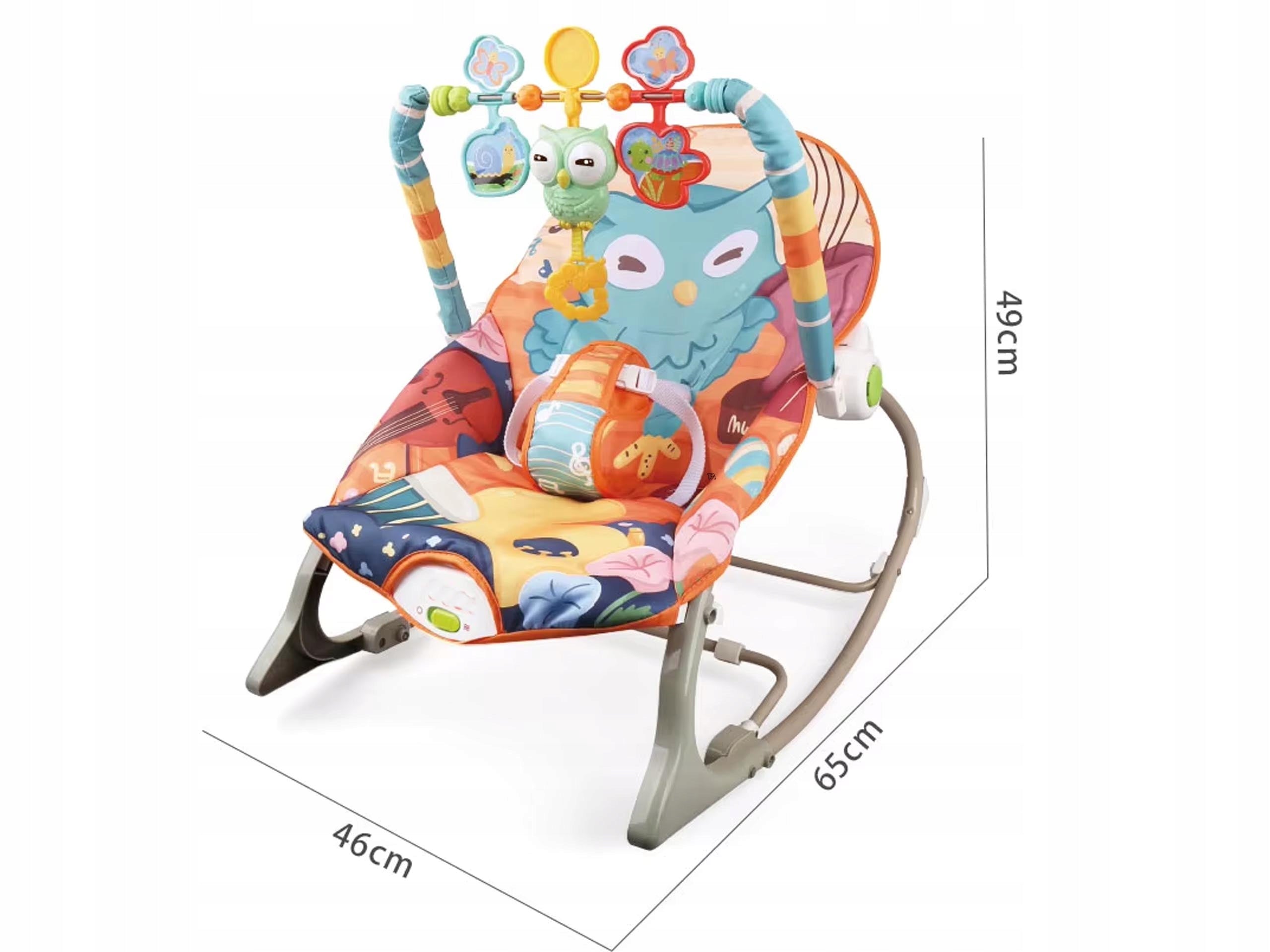 Pastel Rocker Sun Lounger Cot Square Toys Vibration Rocker Sun Lounger 5in1 Kind bouncer