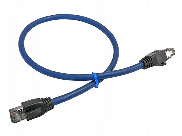 Patch cord cat.8.1 SFTP/PIMF shielded RJ45-RJ45 1:1 navy blue 0.5m EAN (GTIN) 5905247232601