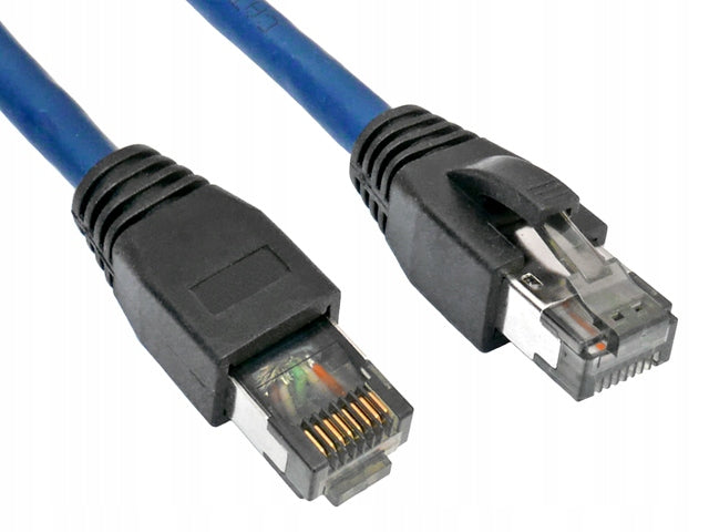Patch cord cat.8.1 SFTP/PIMF shielded RJ45-RJ45 1:1 navy blue 2m Manufacturer code CQ8056S