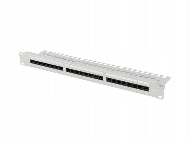 Patch panel Lanberg 24-port 1U 19'' Cat.6 UTP