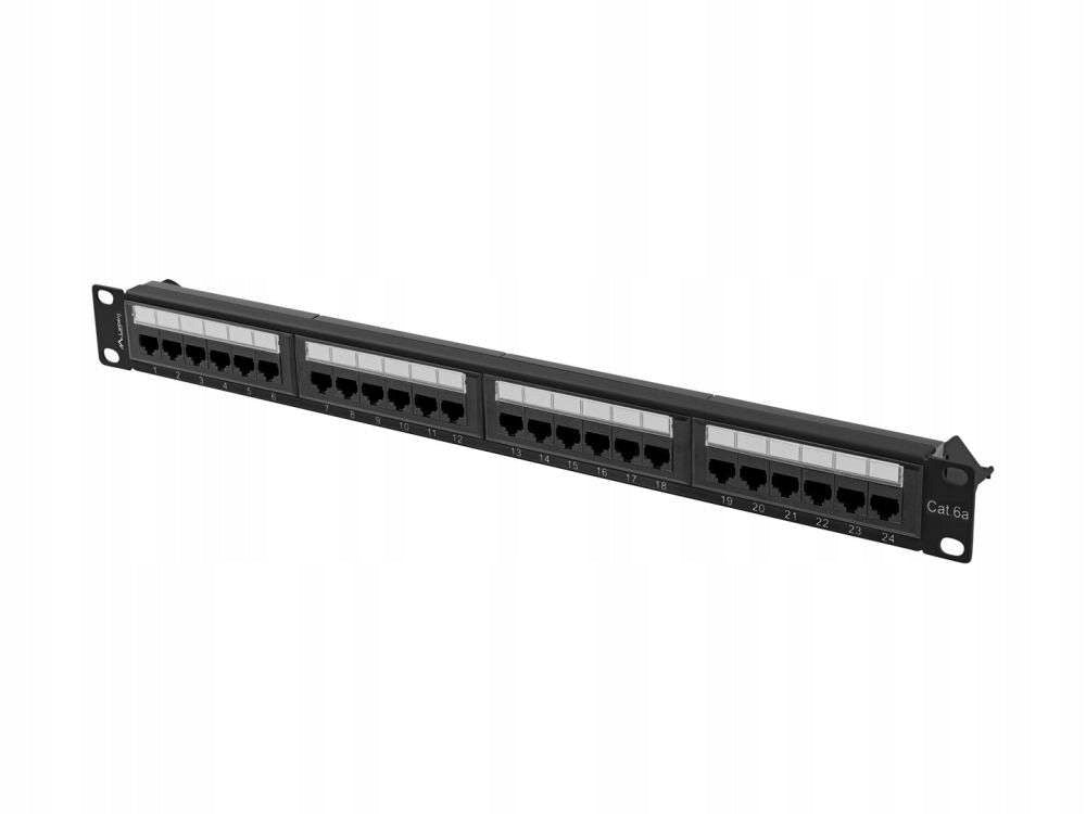 Patch panel Lanberg 24 port 1U cat.6A black