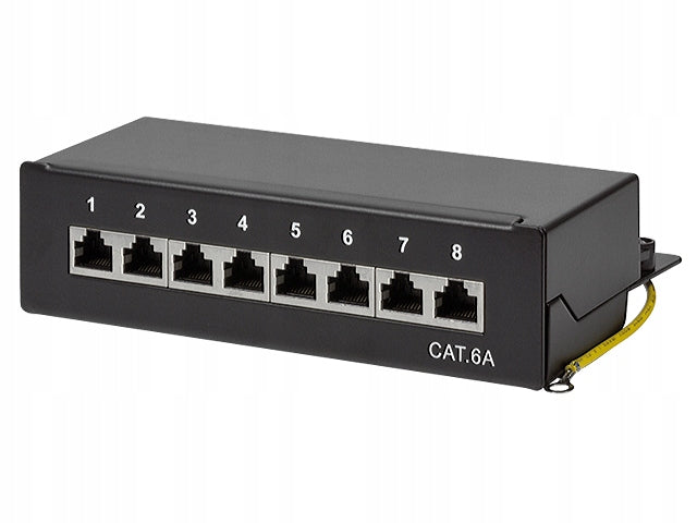 Patchpanel desktop 8x RJ45/8P8C cat.7A STP shielded LogiLink 2014