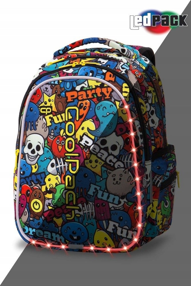 Patio Coolpack School Backpack Joy M LED Cartoon A20200