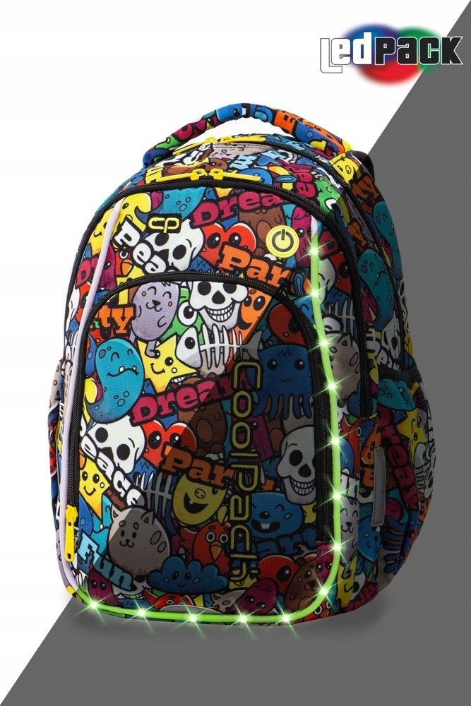 Patio Coolpack School Backpack Strike S LED Cartoon A18200