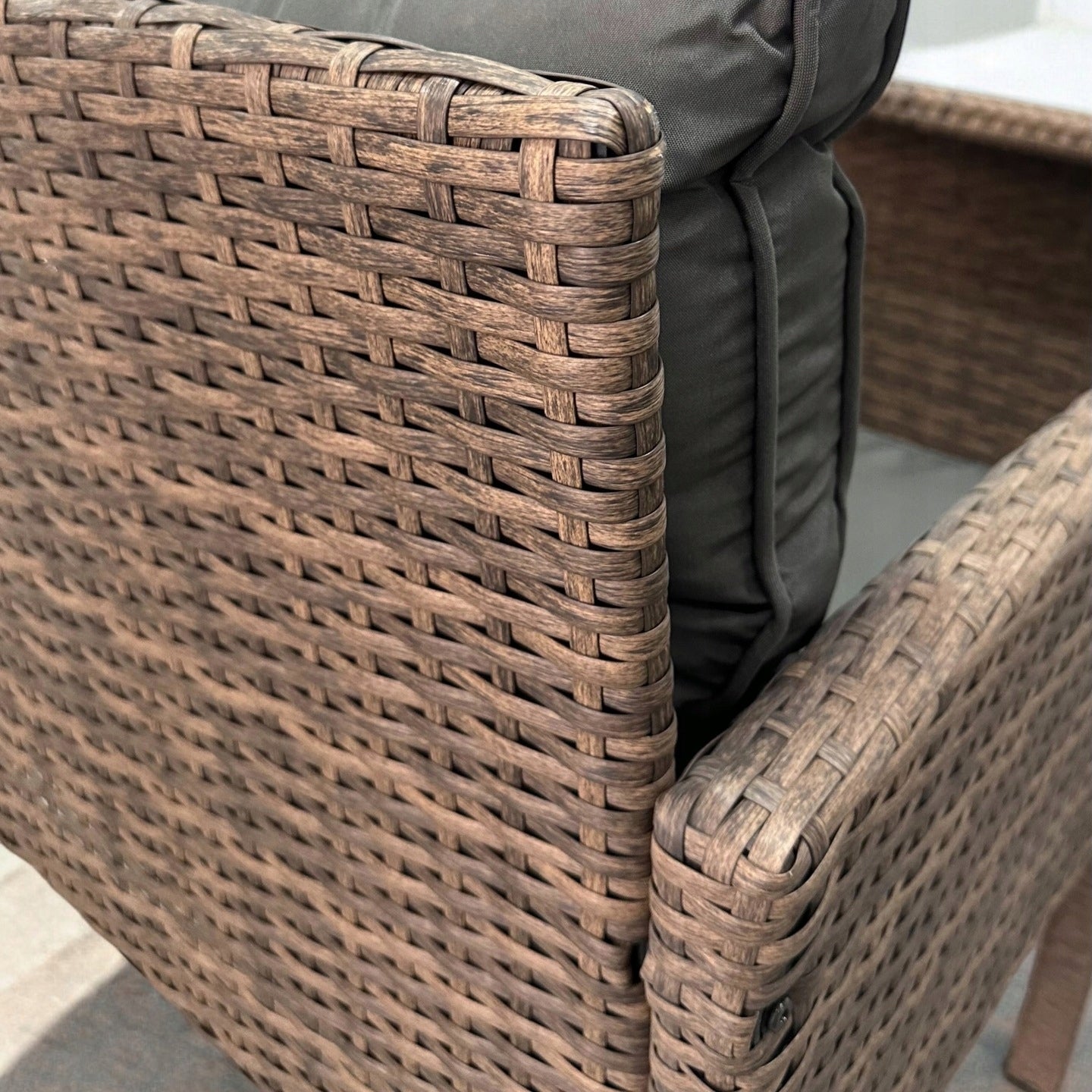 Patio Furniture / Seating Set / Technorattan Corner / Light Brown Main material synthetic rattan