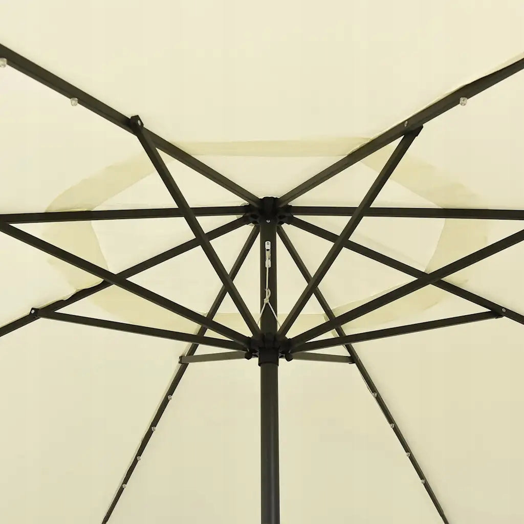 Patio umbrella with LED, 400 cm, sand Manufacturer code 312530