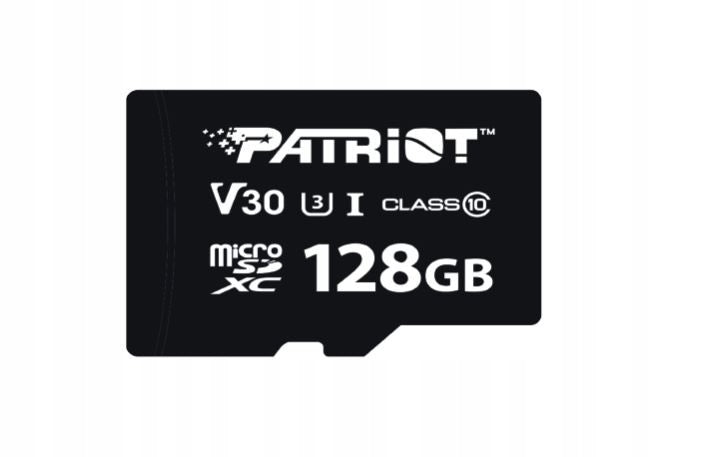 Patriot 128GB V30 UHS-I U3 microSDXC card for 4K photos and videos