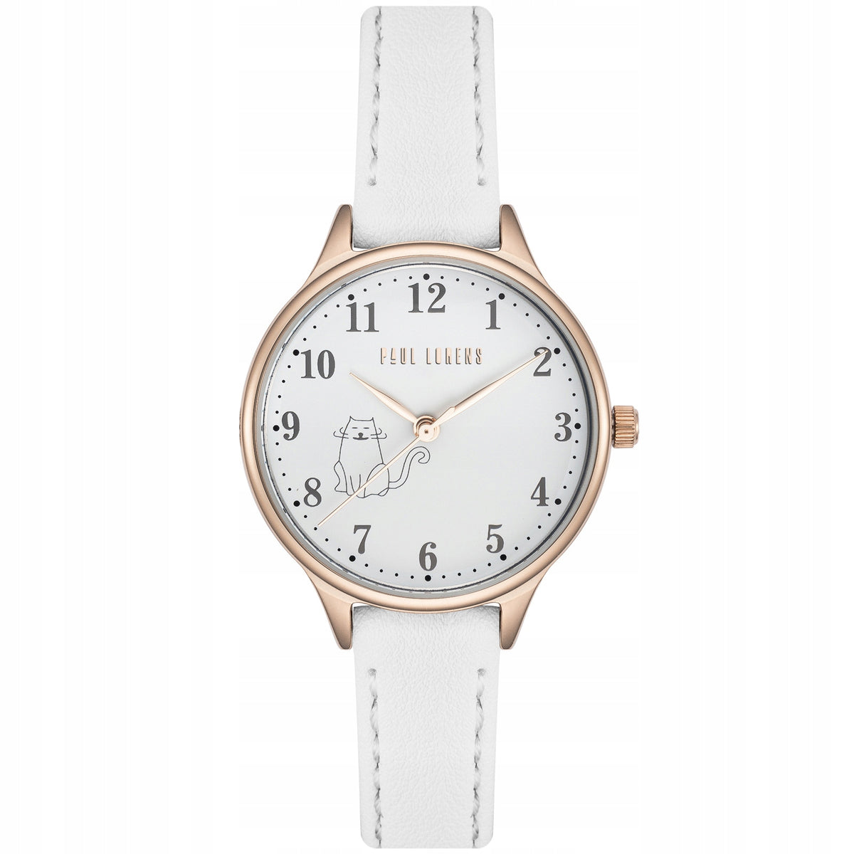 Paul Lorens children's watch - children's day - rose gold, white strap + ENGRAVING Brand Paul Lorens